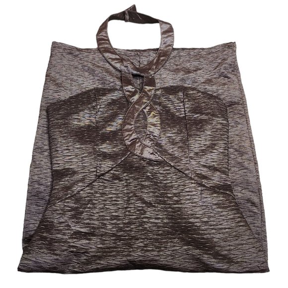 Romeo & Juliet Couture Bodycon Brown Cut Out Halter Backless Dress Size M - Picture 6 of 9